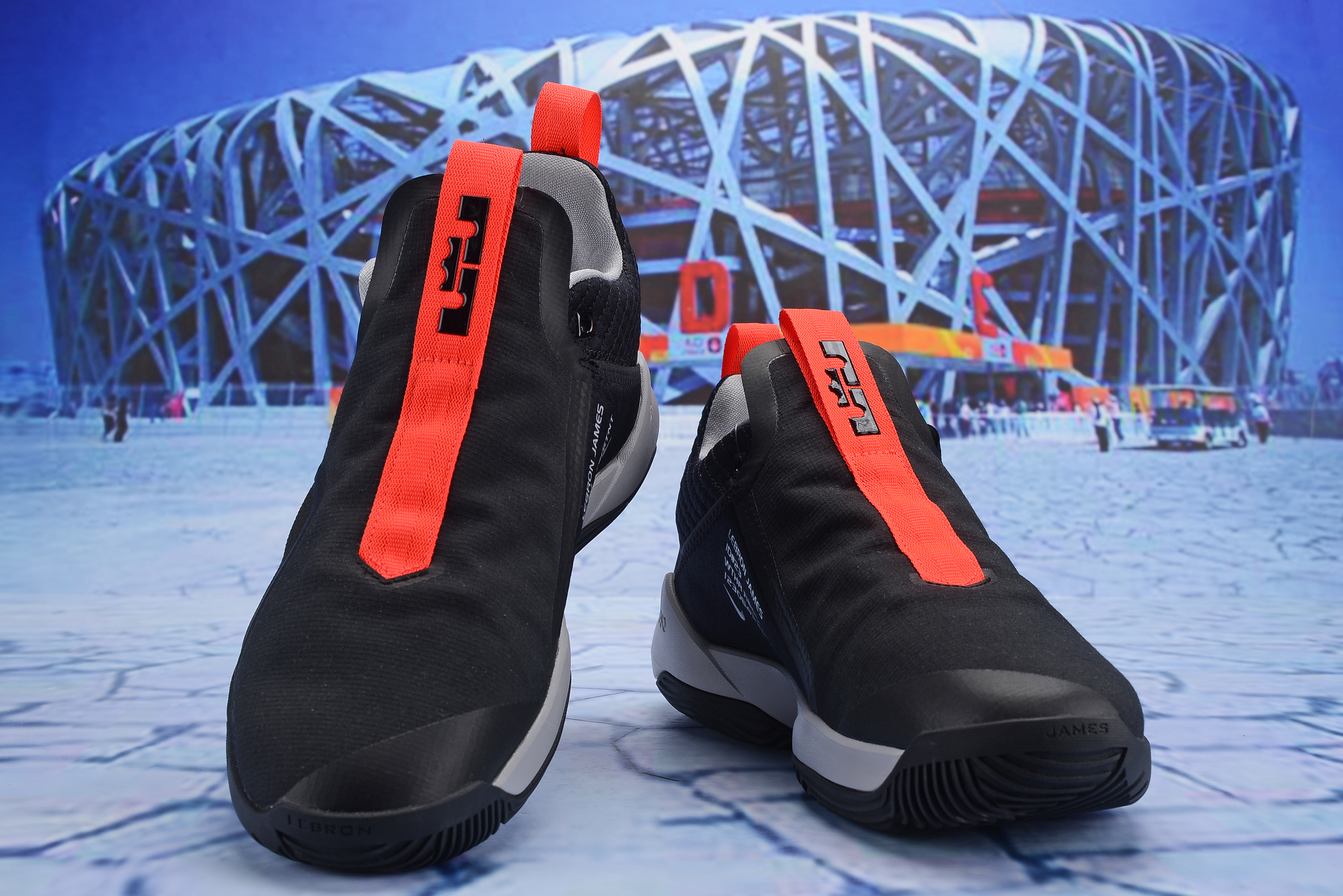 Nike LeBron Ambassador 11 Black Orange Shoes